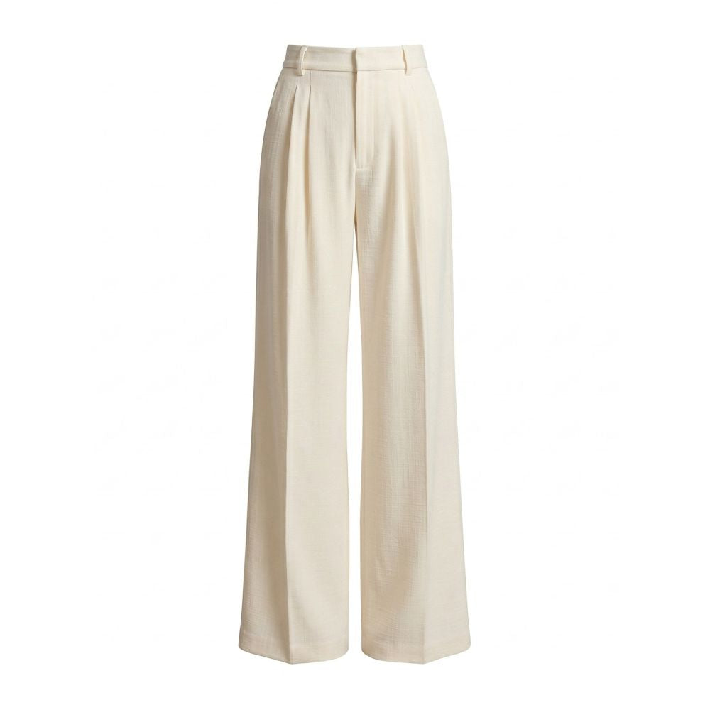 BRAND BY MEI Classic Women s Anti Wrinkle High Waisted Flattering Leg Lengthening Floor Length Suit Pants for Work and Commuting image 4