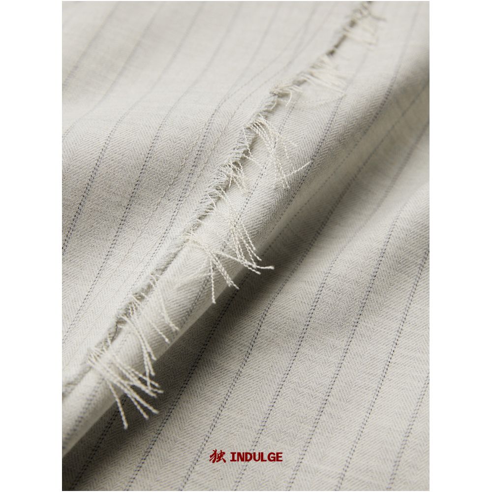INDULGE Qinghui Irregular Deconstructed Striped Wide Leg Casual Loose Trousers Skirt for Women image 4