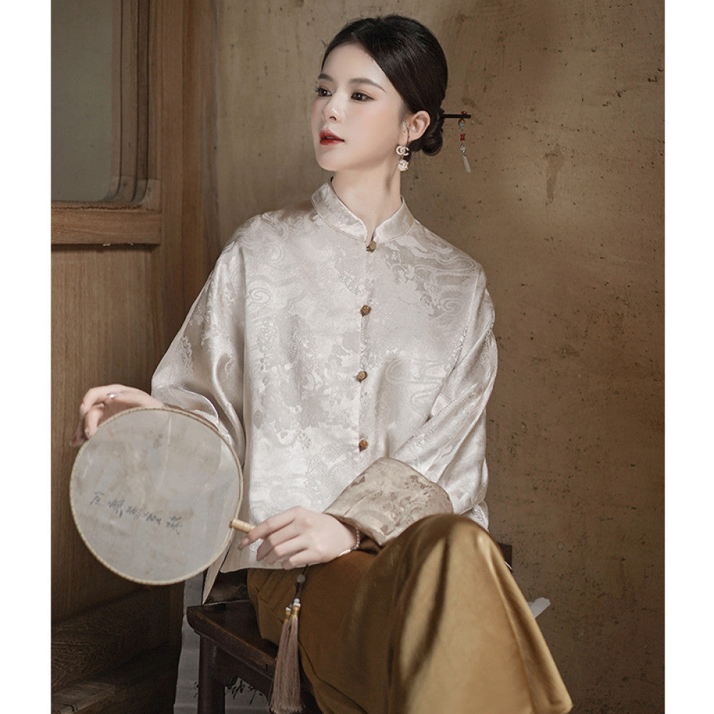 Longyun Double sided double wear new Chinese style high end national style jacket for women 2025 autumn new high end tops image 21