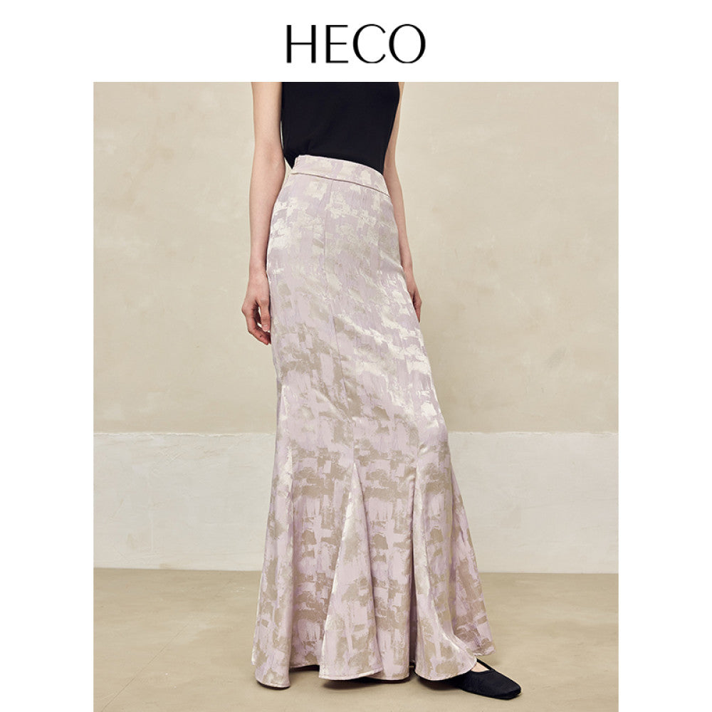 HECO Yunshan ink dyed new Chinese summer new product rayon cross slit pile collar vest top suit for women image 53