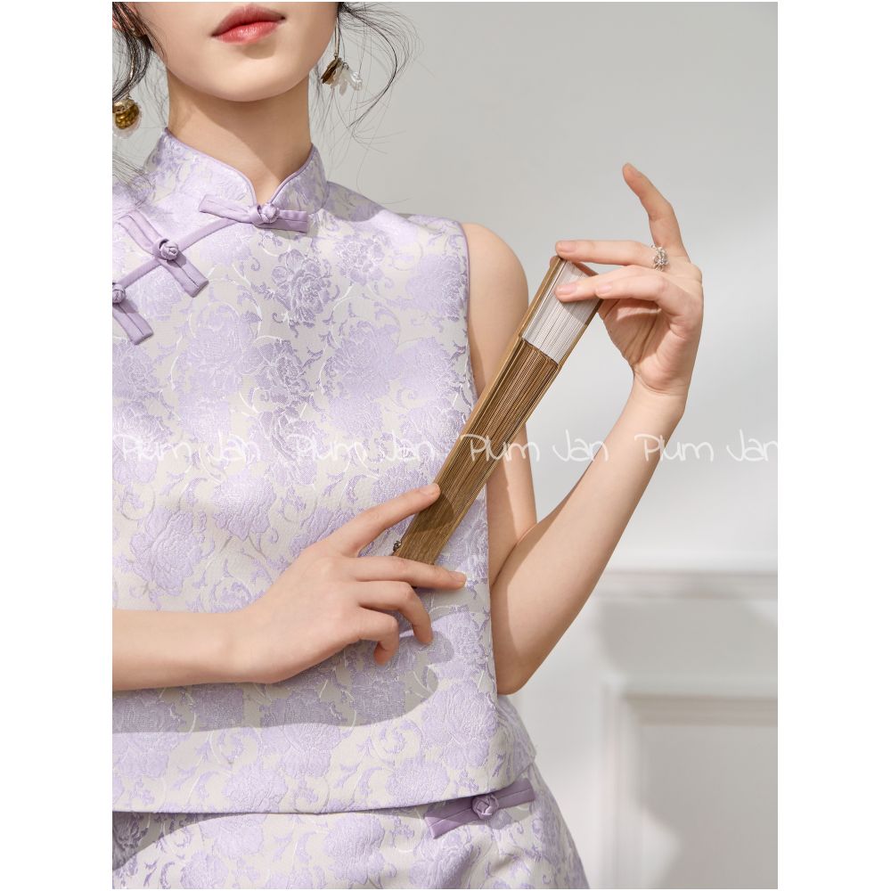 Plum Jan 2025 super hot spring outfit a complete set of new Chinese style national style suits generous and decent wear two piece suits image 13