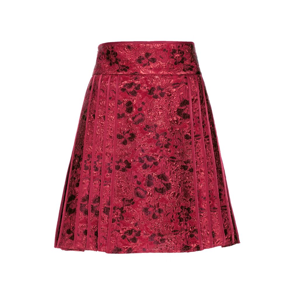 Hua Mu Shen Xin Chinese style red half skirt Chinese style jacquard half skirt new A line short skirt improved Ming style horse face skirt image 9