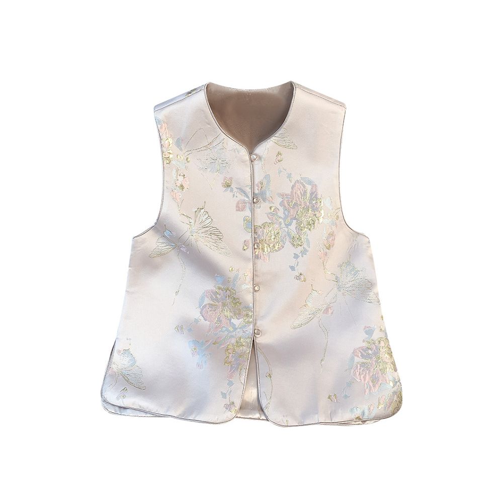 New Chinese style national style vest with a high end feel 2025 new style for spring and autumn wear western style style age reducing ethnic style Chinese style and shoulder strap image 4