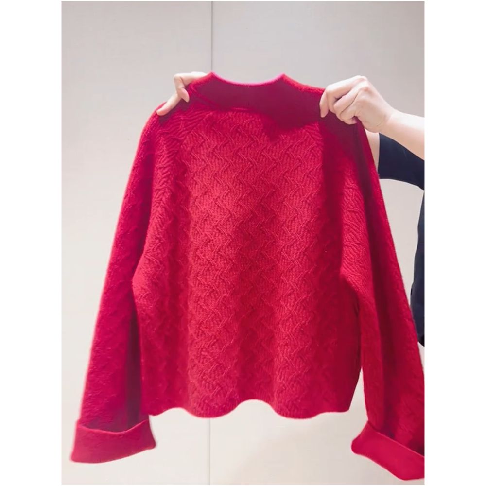 In stock lazy style design sense new Chinese style buckle jacket winter 2025 new knitted cardigan image 5