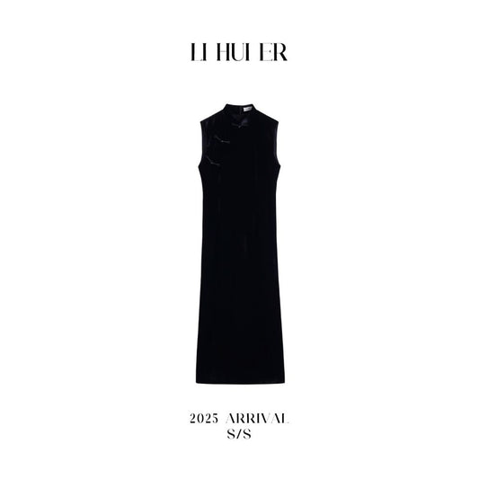 ASAYA5849 – Midnight Grace Cheongsam Dress 🖤✨