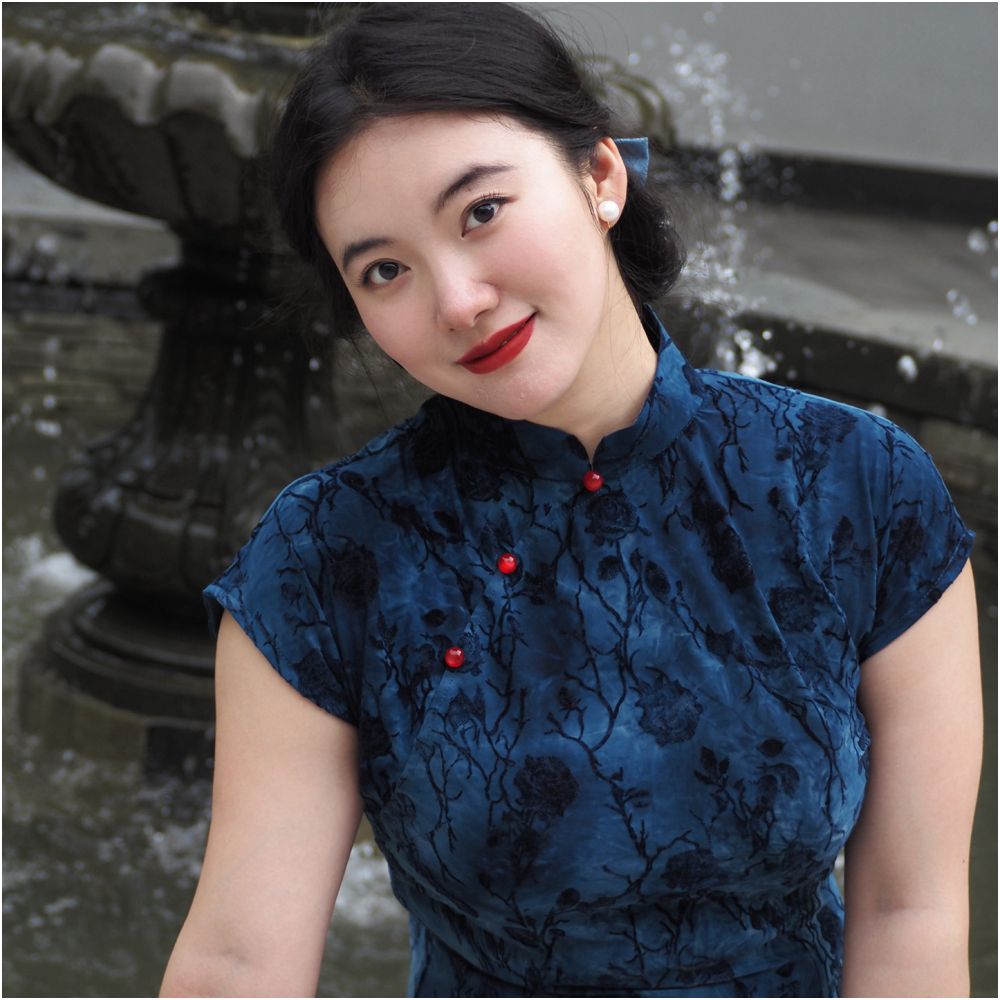 Jiangnan catkins Large size cheongsam fat mm slimming and covering belly new Chinese style improved dress slightly overweight daily short sleeved temperament image 4