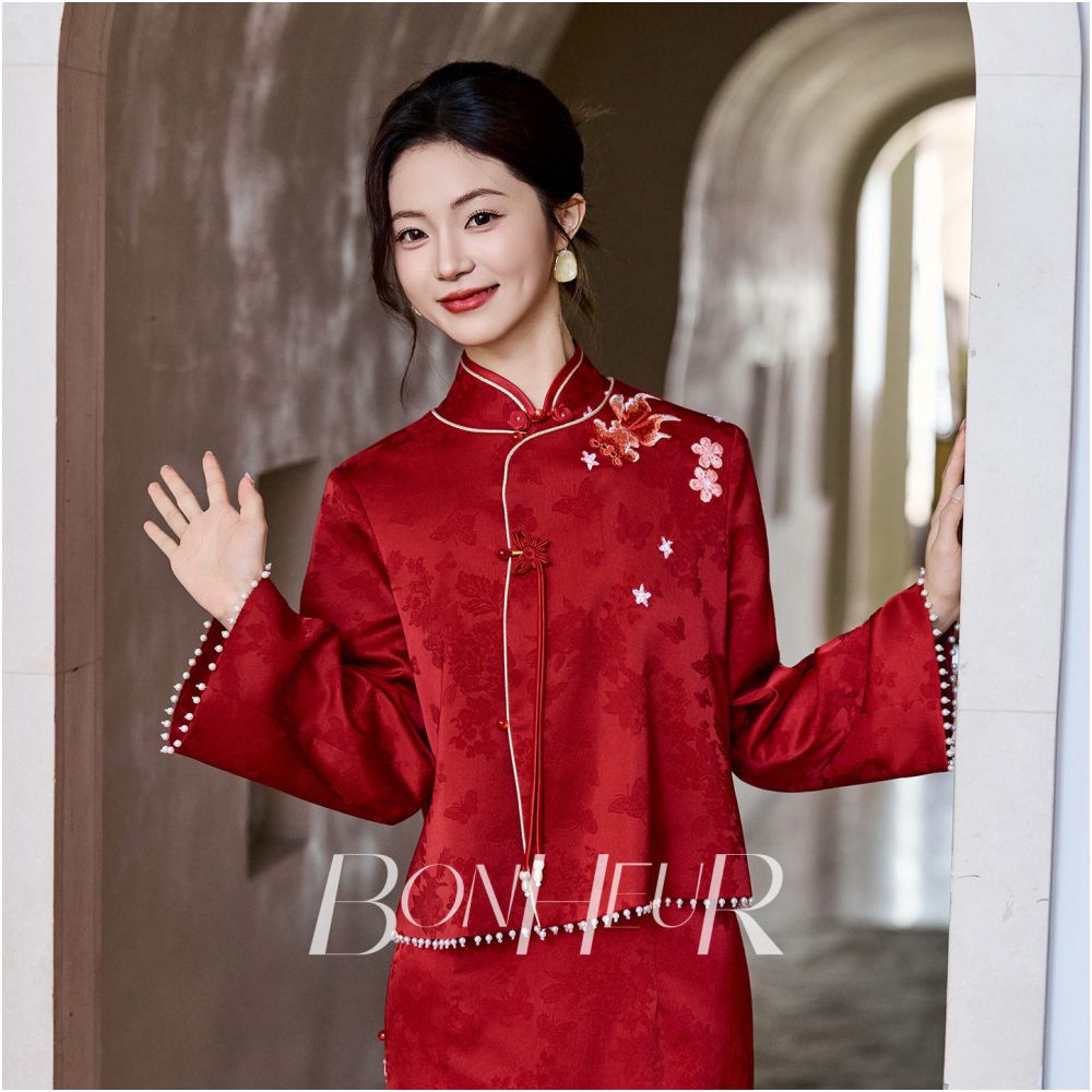 Bonheur Red Cheongsam image 4