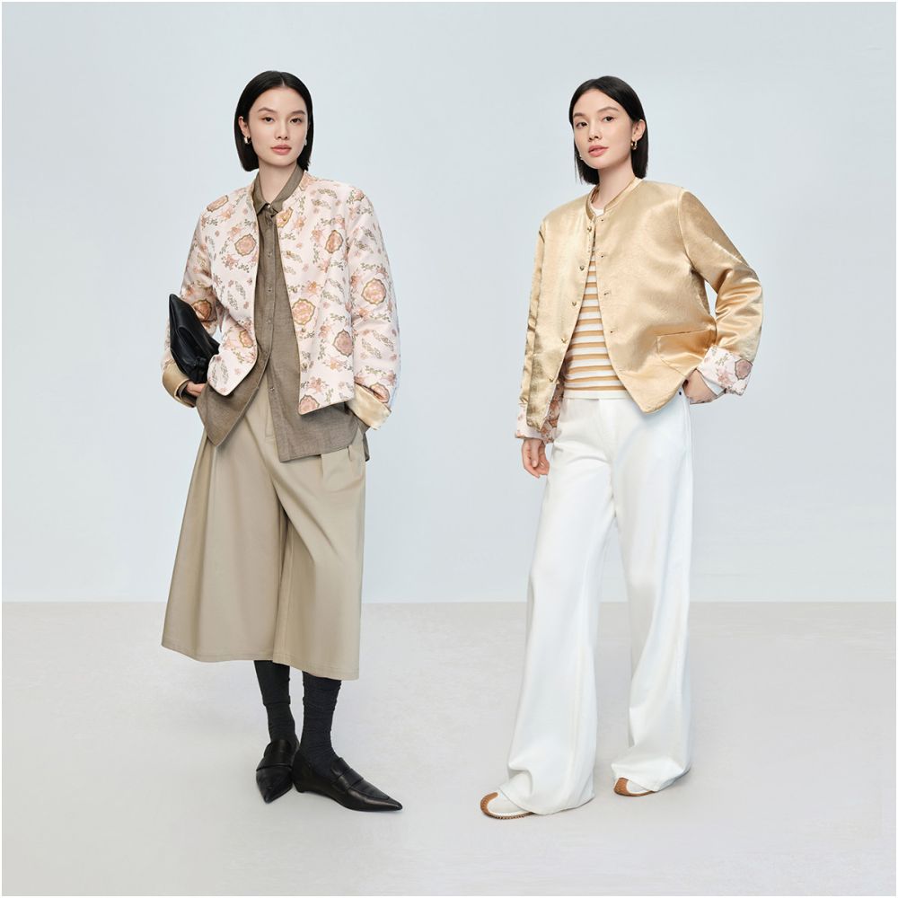 Immediately enfeoffment Double sided cotton jacket Naivee 26 Spring New Happiness Wishes Chinese style stand collar coat Spring Festival image 2