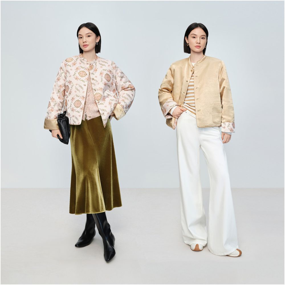 Immediately enfeoffment Double sided cotton jacket Naivee 26 Spring New Happiness Wishes Chinese style stand collar coat Spring Festival image 3