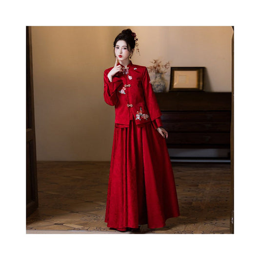 ASAYA5913 – Crimson Blossom Heritage Top 🌹❤️