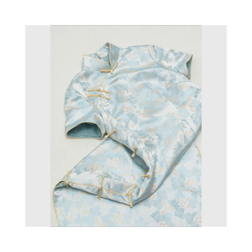 ASAYA5917 – Azure Pearl Cheongsam Dress 🩵✨