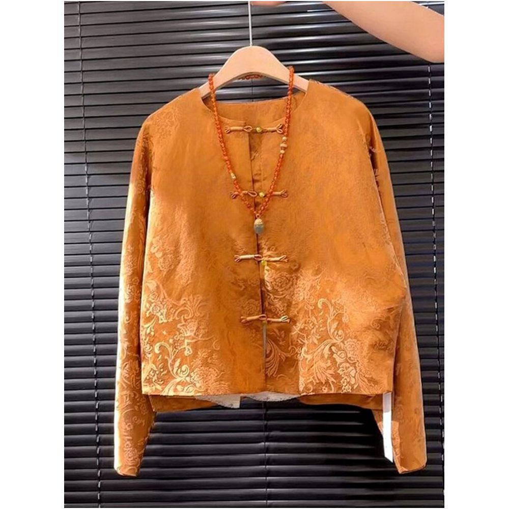 ASAYA5928 – Golden Heritage Brocade Jacket ✨🧧