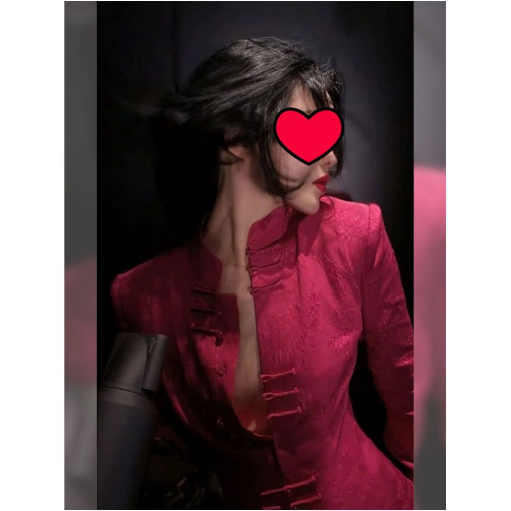 New Chinese style dragon fruit colored shirt for spring women 2025 new style retro chic unique top super beautiful image 1