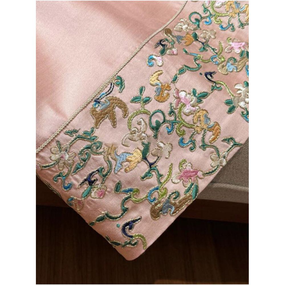 New Chinese style pink vest long skirt women s 2026 spring new pink high end design dress image 3