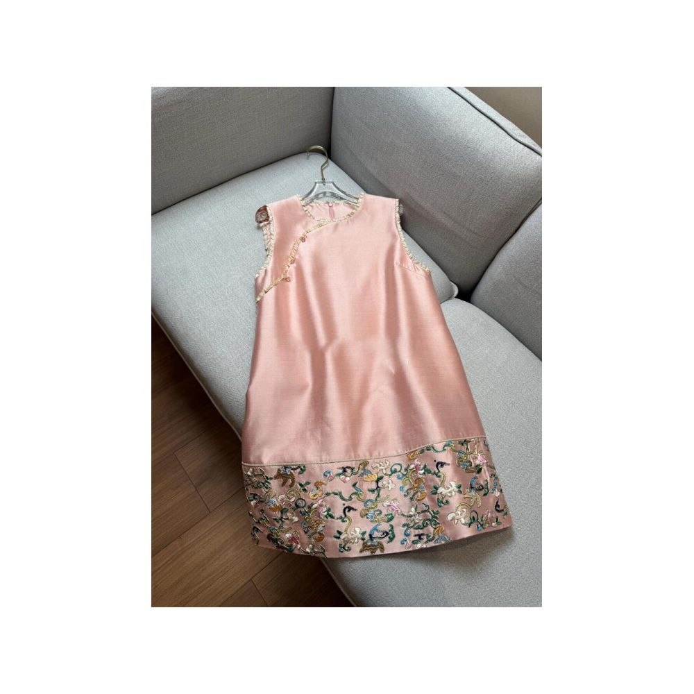 ASAYA5961 – Blush Heritage Embroidered Dress 🌸✨