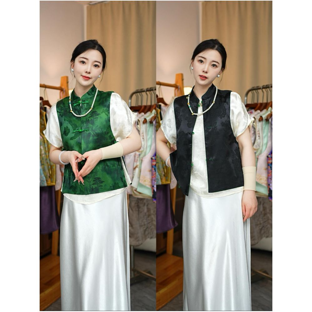 ASAYA5963 – Jade Heritage Vest 🌿✨