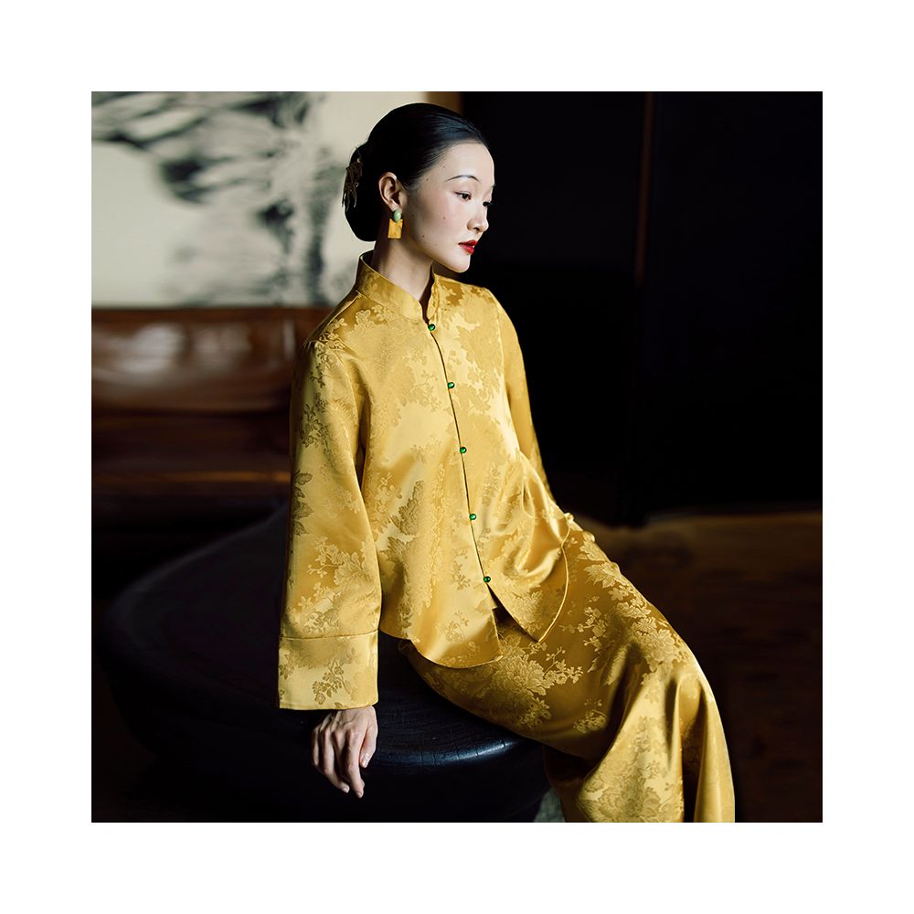 ASAYA594 – Imperial Bloom Silk Set ❤️🌿