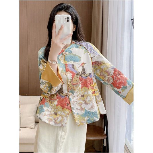 ASAYA6045 – Phoenix Garden Brocade Jacket 🕊️🌸