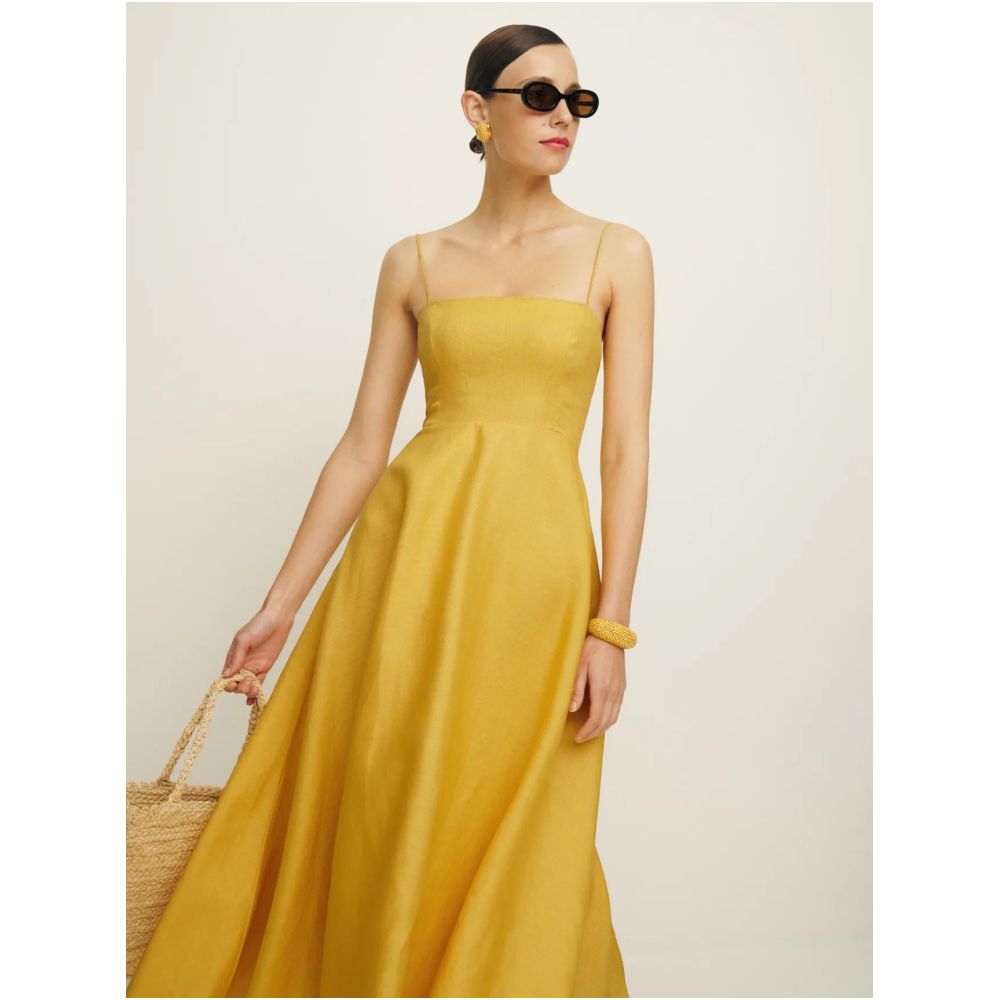 ASAYA6151 – Summer Linen Midi Dress ☀️🌿