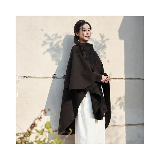 ASAYA6155 – Heritage Draped Cape 🍃🕊️