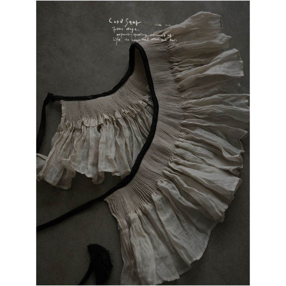 ASAYA6183 – Romantic Ruffle Collar ✨🖤
