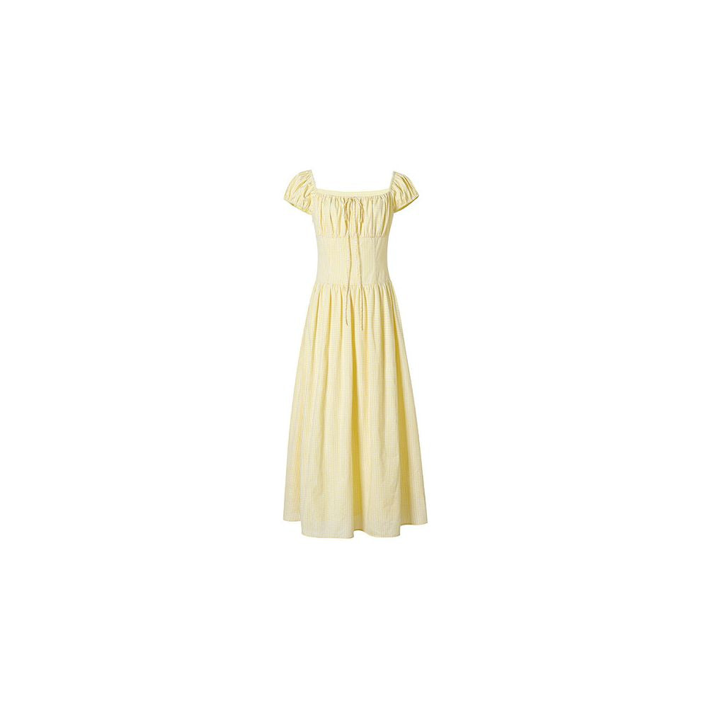 Lalaglow Leisure Romantic All Cotton French Waist Slimming Dress in Stock Women s Summer Style Long Dress image 5