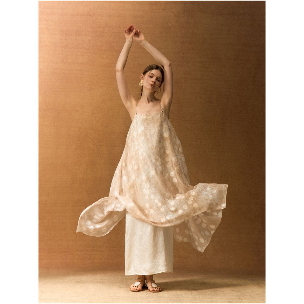 ASAYA6264 – Sand Dune Sheer Layered Dress ✨🏜️