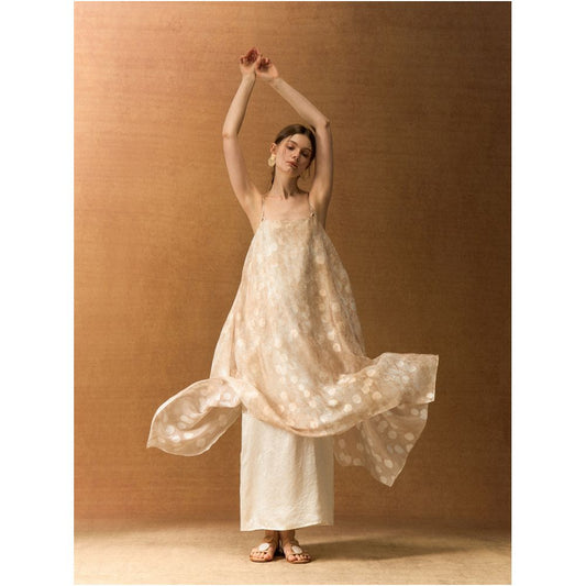 ASAYA6264 – Sand Dune Sheer Layered Dress ✨🏜️