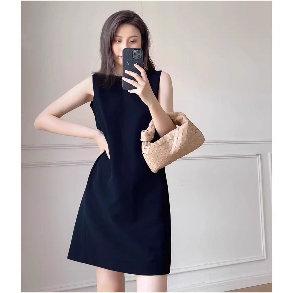 ASAYA6275 – Retro Chic Mini Dress 🖤🤍