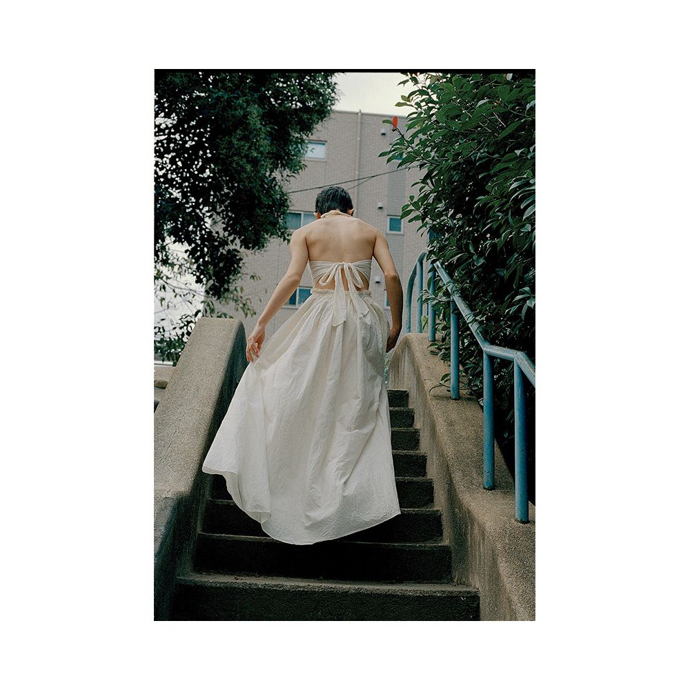 Deplumer2025 Summer New Product French Holiday Hanging Neck Hollow Embroidery Strap Rice Yellow White Dress image 2