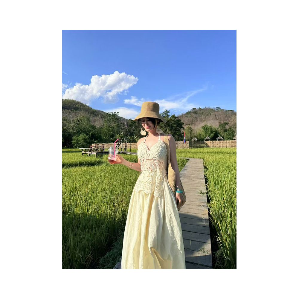 ASAYA6310 – Ivory Muse Lace Dress 🤍🌿