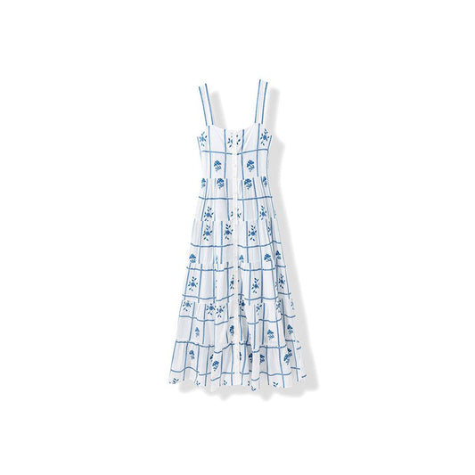 ASAYA6314 – Azure Garden Cotton Dress 💙🌿