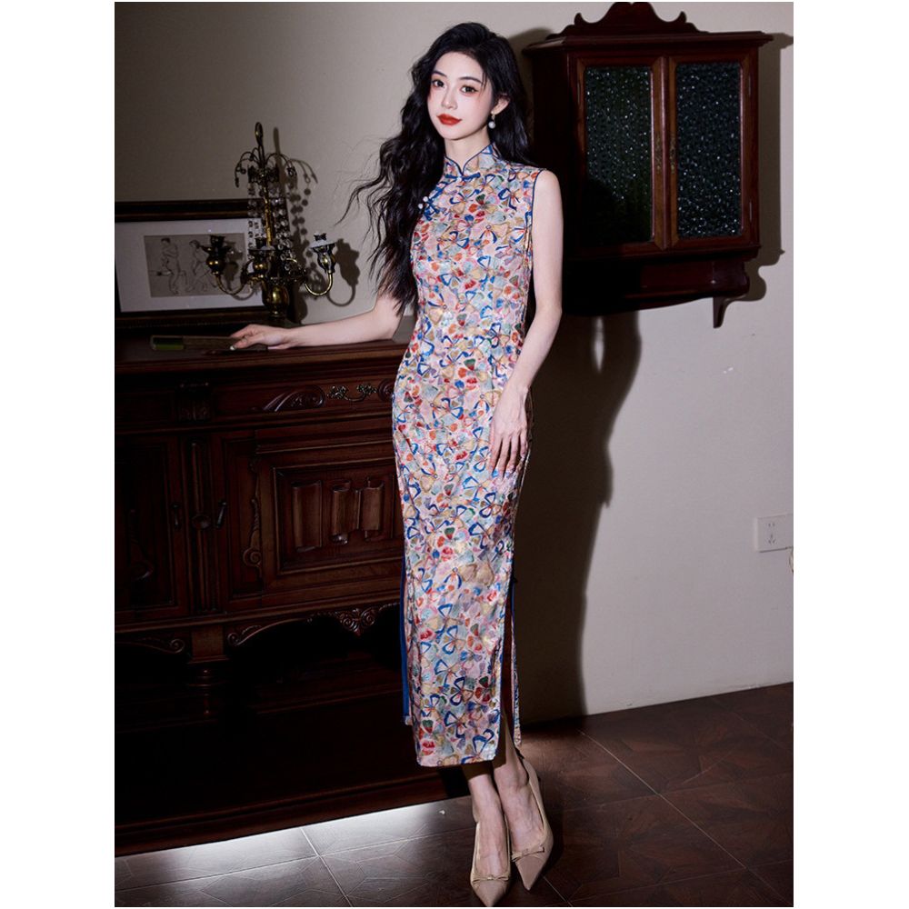 ASAYA6388 – Vintage Bloom Cheongsam Dress 🌺✨