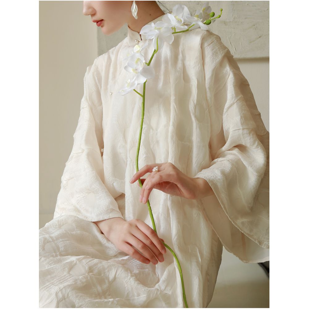 ASAYA6402 – Ivory Serenity Silk Set 🤍🌿