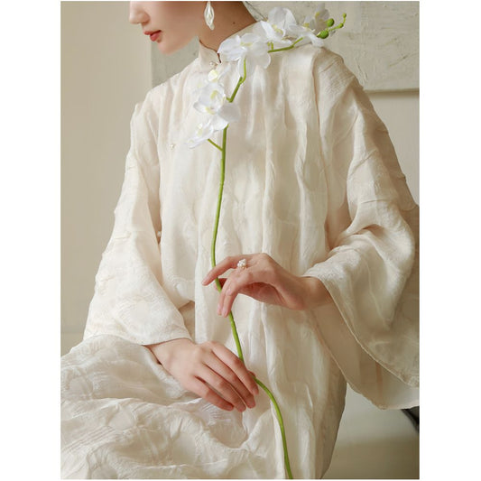 ASAYA6402 – Ivory Serenity Silk Set 🤍🌿
