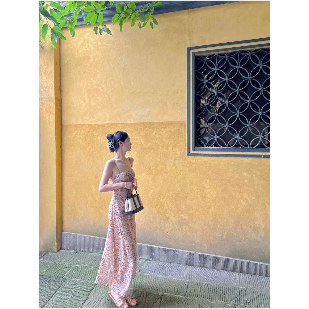 FPOH French Tea Break Floral Print Sundress 2026 Absolutely gorgeous dress especially beautiful fitted waist dress image 2