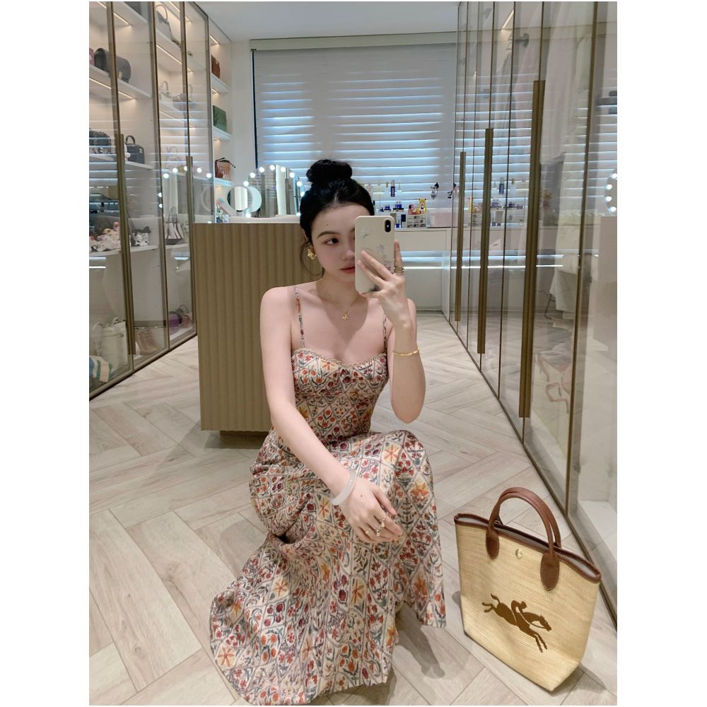 FPOH French Tea Break Floral Print Sundress 2026 Absolutely gorgeous dress especially beautiful fitted waist dress image 5