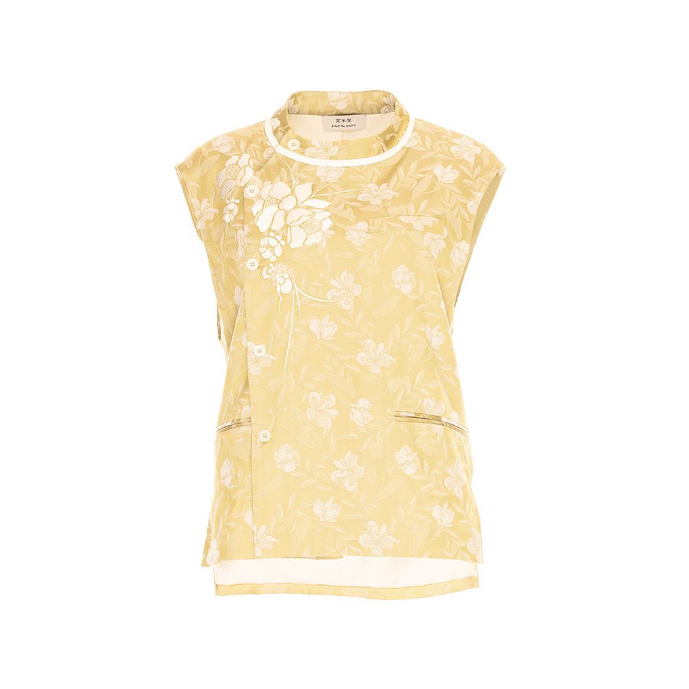 ASAYA6604 – Blossom Jacquard Vest Set 🌼🍃