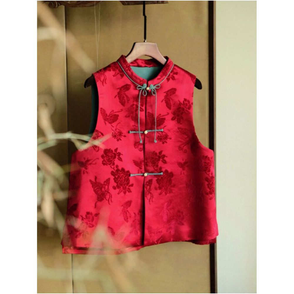 2026 Autumn New Style Chinese Style Tang Suit Vest for Women Removed from Department Store image 1