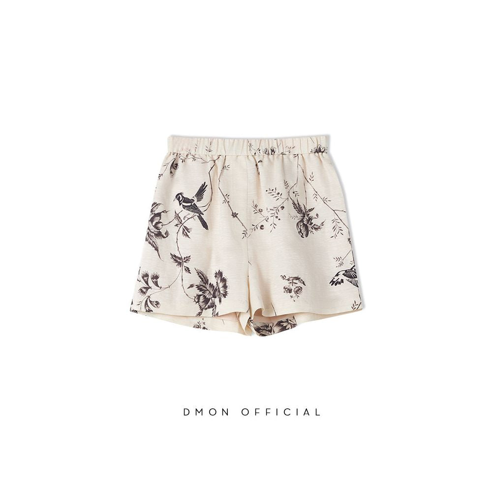 ASAYA6629 – Ivory Botanical Linen Set 🌿🤍