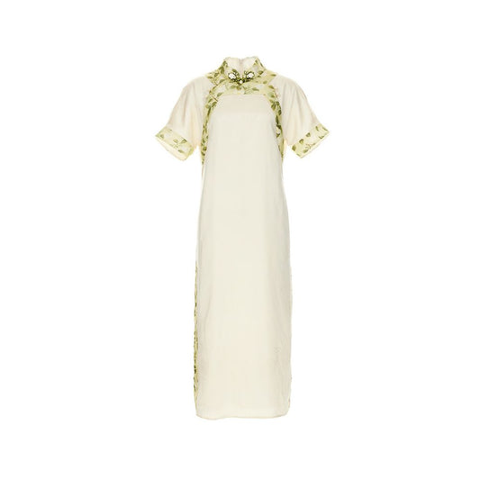 ASAYA6689 – Jade Lily Qipao Dress 🌿🤍