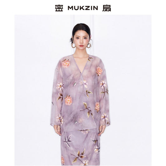 ASAYA6722 – Lavender Bloom Kurung Set 💜🌸