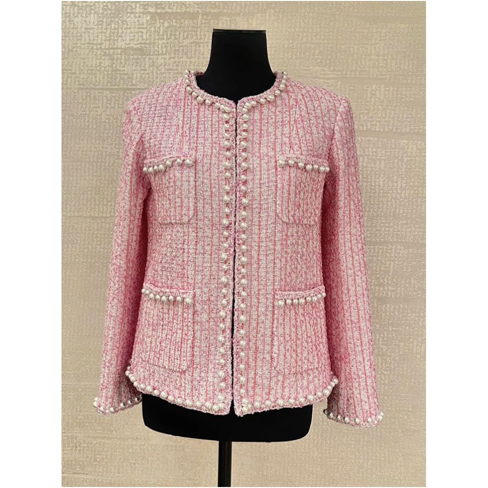 New Spring Summer Chanel inspired Suit Jacket Wide leg trousers Wool Tweed Elegant Versatile Slimming and Sophisticated Women s Clothing image 3
