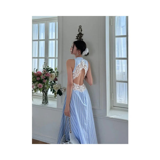 ASAYA6809 – Bluebell Lace Escape Dress 💙☁️