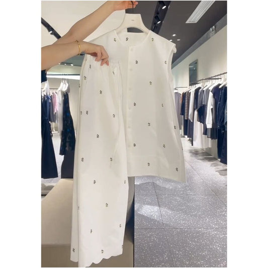ASAYA6841 – Snow Blossom Lounge Set 🤍🌼