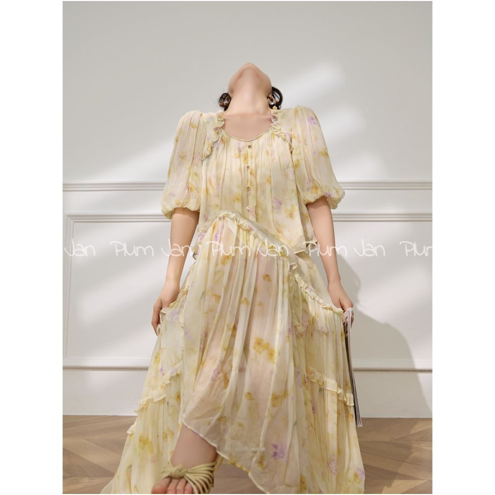 ASAYA6902 – Butter Blossom Ruffle Set 🌼🧈✨