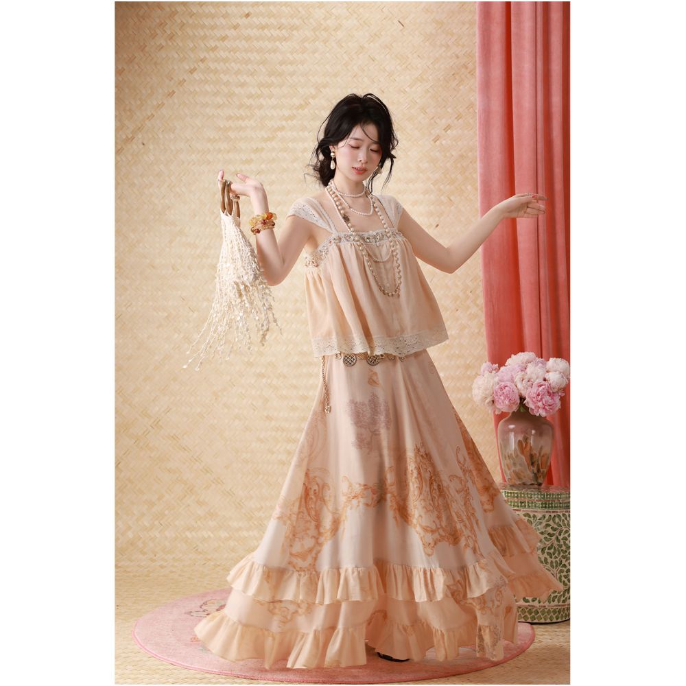 Dangdang Somes Sicilian Adventure Tencel Ramie Camisole Skirt image 4