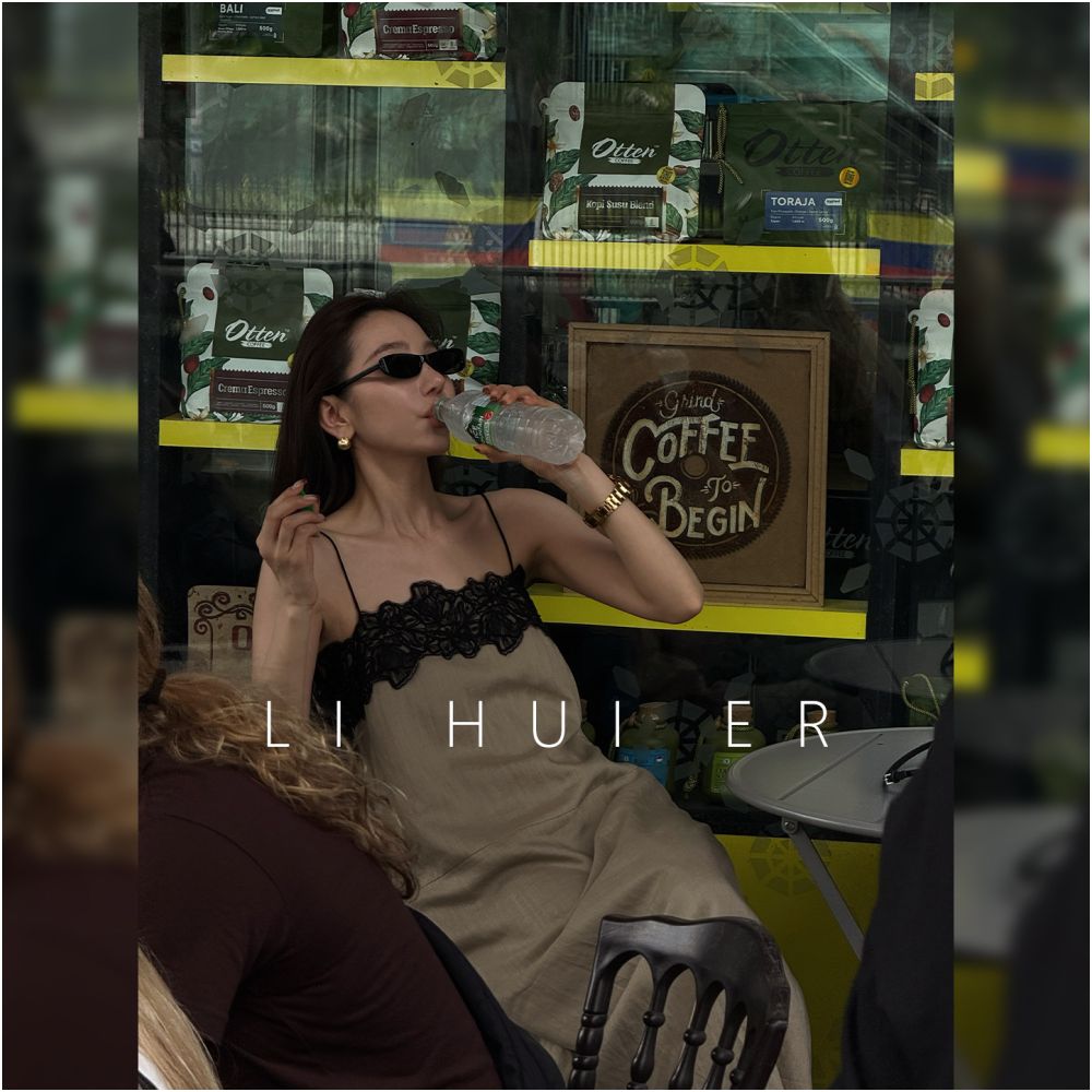 LiHuiEr Zhici French style sleeveless linen dress for women spring style elegant and sophisticated slip dress image 0