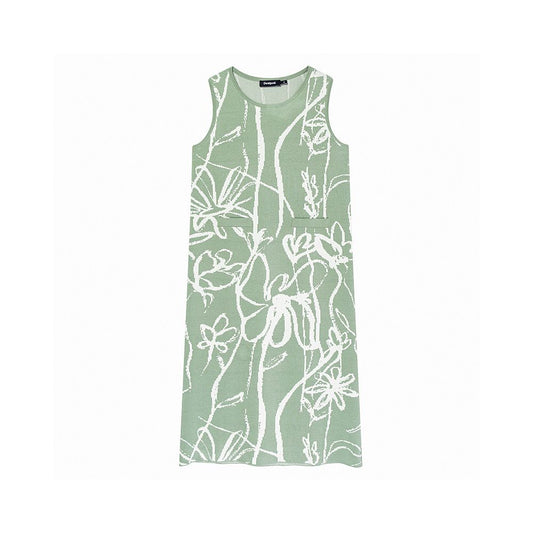 ASAYA6967 – Sage Bloom Knit Dress 🌿🤍