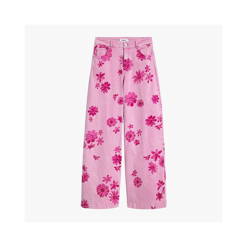 ASAYA6969 – Pink Daisy Wide-Leg Jeans 🌸💗